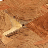 vidaXL Table de salon avec 6 perches 35 cm massif acaciahout