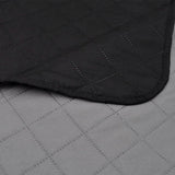 vidaXL Quilted Bedspread Reversible 170x210 cm Black/Grey