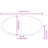 vidaXL Wash Basins 2 pcs 42x42x14 cm ceramic white