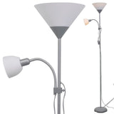 vidaXL Floor Lamp grey