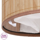 vidaXL Laundry Basket Round Bamboo Natural