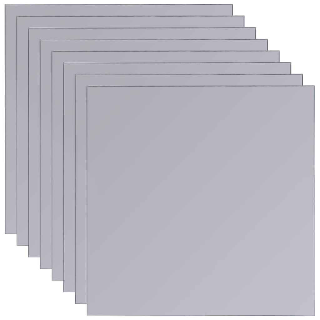 vidaXL Spiegeltegels frameloos 8 st 20,5 cm glas