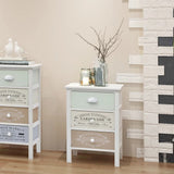 vidaXL French Storage Cabinet with 3 Drawers Wood