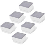 vidaXL Ground Spotlights 6 pcs LED 100x100x68 mm