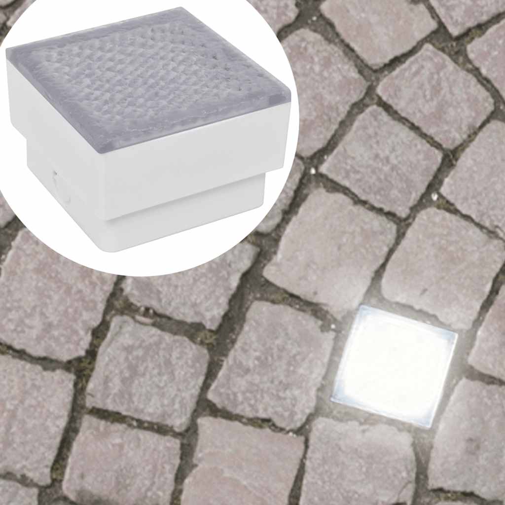 vidaXL Ground Spotlights 6 pcs LED 100x100x68 mm