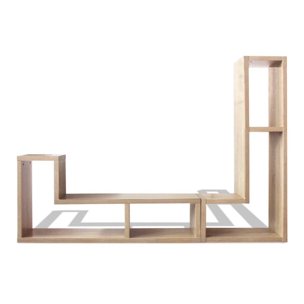 vidaXL TV Cabinet Double L-shaped Oak
