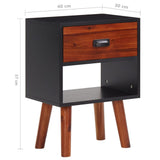 vidaXL Nightstand 40x30x57 cm solid acacia wood