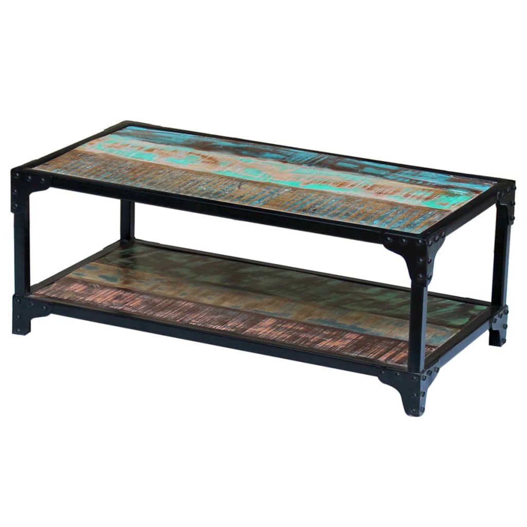 vidaXL Coffee table solid reclaimed wood