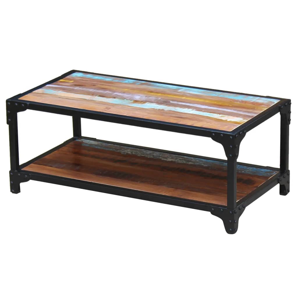 vidaXL Coffee table solid reclaimed wood