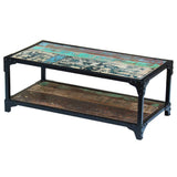 vidaXL Coffee table solid reclaimed wood