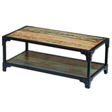 vidaXL Coffee table solid reclaimed wood