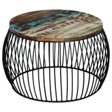 vidaXL Coffee Table Round 68x37 cm Solid Reclaimed Wood