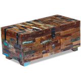 vidaXL Coffee table chest 80x40x35 cm solid reclaimed wood