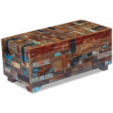 vidaXL Coffee table chest 80x40x35 cm solid reclaimed wood