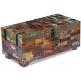 vidaXL Coffee table chest 80x40x35 cm solid reclaimed wood