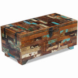 vidaXL Coffee table chest 80x40x35 cm solid reclaimed wood