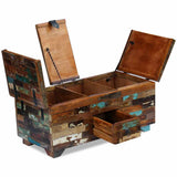 vidaXL Coffee table chest 80x40x35 cm solid reclaimed wood