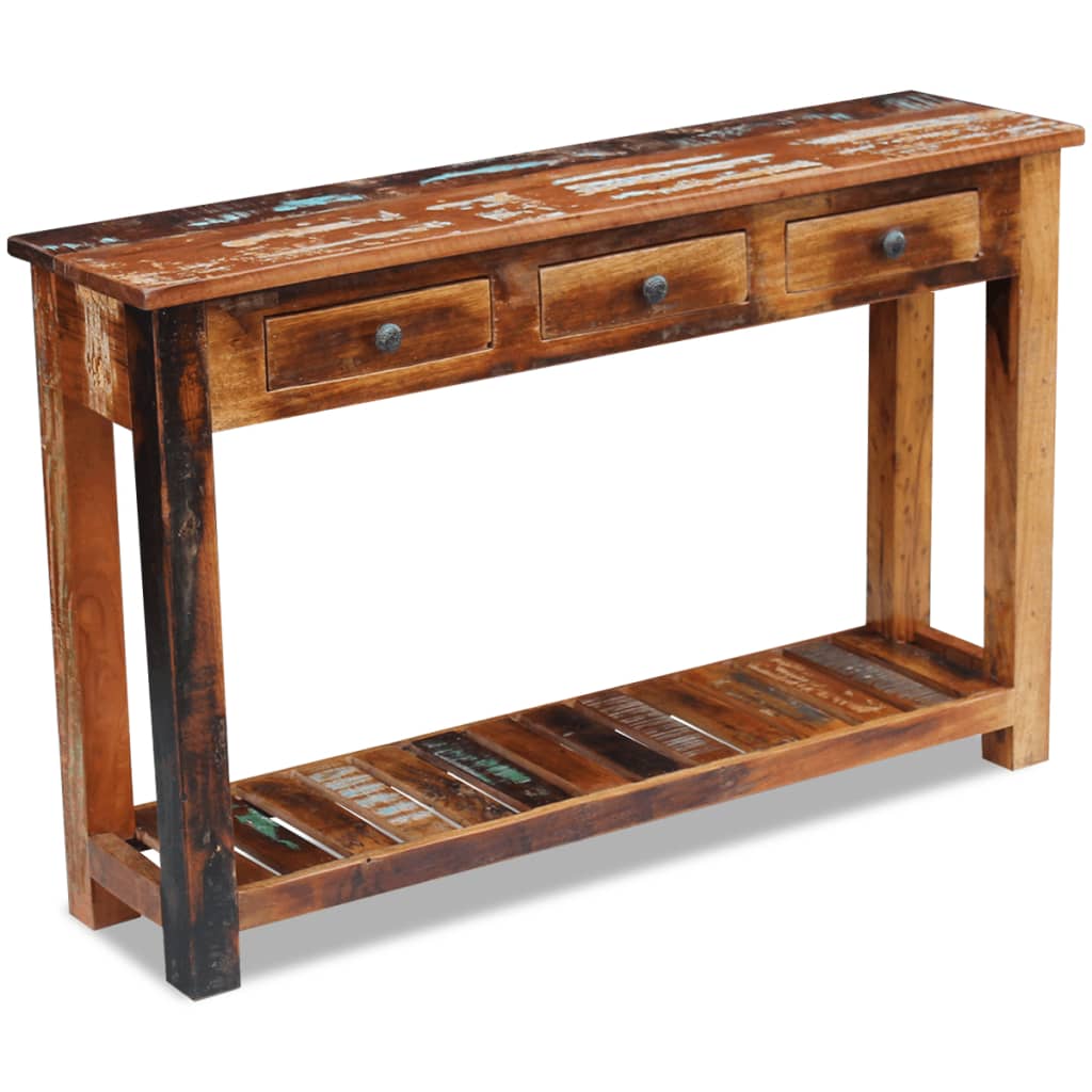 vidaXL Sideboard 120x30x76 cm Solid Reclaimed Wood
