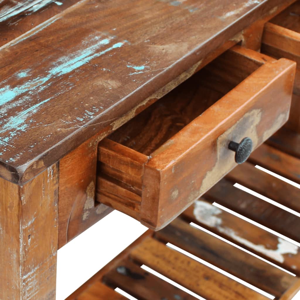 vidaXL Sideboard 120x30x76 cm Solid Reclaimed Wood