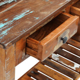 vidaXL Sideboard 120x30x76 cm Solid Reclaimed Wood