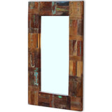 vidaXL Mirror 80x50 cm solid reclaimed wood