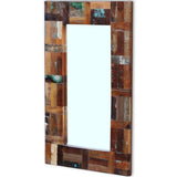 vidaXL Mirror 80x50 cm solid reclaimed wood