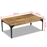 vidaXL Table de salon 100x60x35 cm mangohout