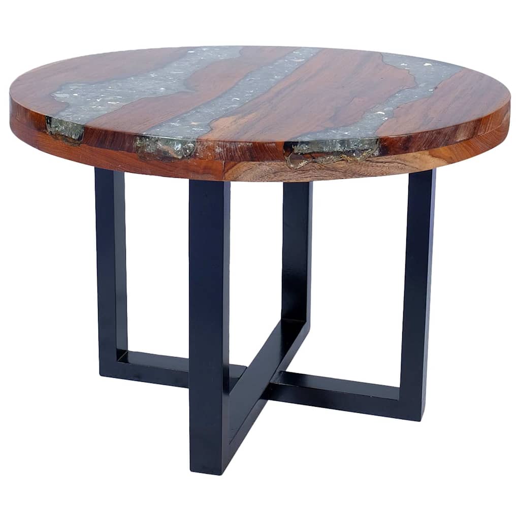 vidaXL Salontafel massif teakhout dur 60 cm