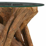 vidaXL Salontafel 60 cm teck massif drijfhout