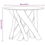 vidaXL Salontafel 60 cm teck massif drijfhout