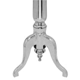 vidaXL Bijzettafel rond aluminium zilver