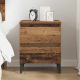vidaXL Nightstand 40x35x50 cm Engineered Wood White