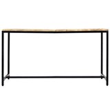 vidaXL Dining Table 140x70x75 cm Solid Rough Mango Wood
