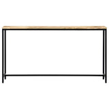 vidaXL Wandtafel 140x35x76 cm massief ruw mangohout