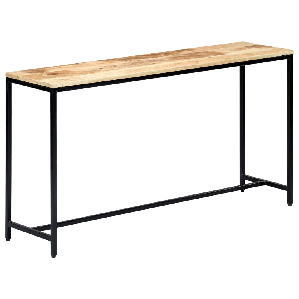vidaXL Wandtafel 140x35x76 cm massief ruw mangohout