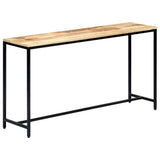 vidaXL Wandtafel 140x35x76 cm massief ruw mangohout