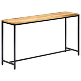 vidaXL Wandtafel 140x35x76 cm massief ruw mangohout
