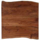 vidaXL Coffee Table with Live Edges 60x60x40 cm Acacia Wood