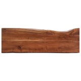 vidaXL Wandtafel 115x35x76 cm massief acaciahout en ijzer