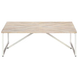 vidaXL Salontafel 110x110x36 cm massief mangohout