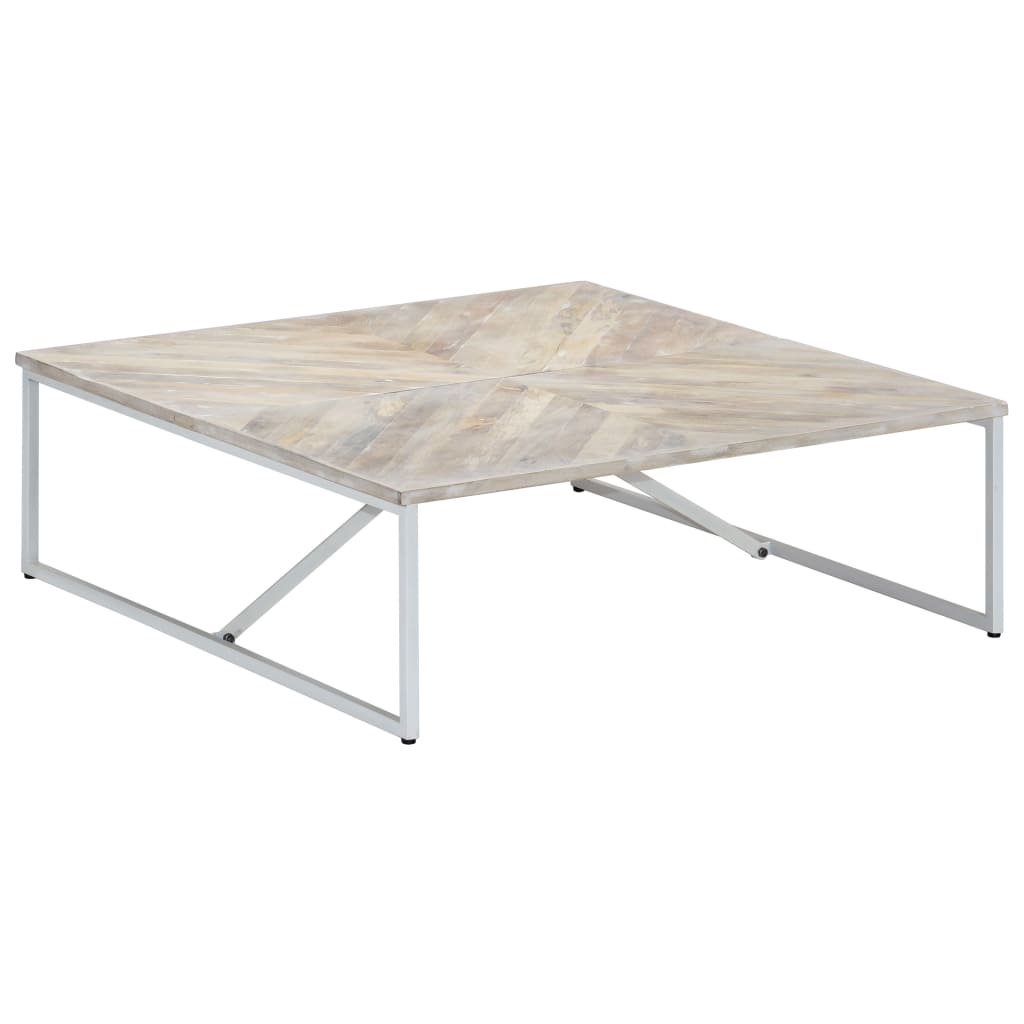vidaXL Salontafel 110x110x36 cm massief mangohout