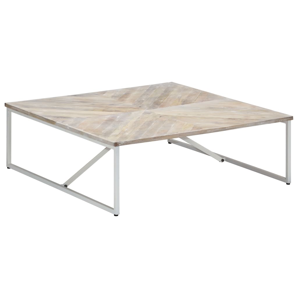 vidaXL Salontafel 110x110x36 cm massief mangohout