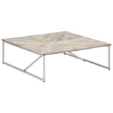 vidaXL Salontafel 110x110x36 cm massief mangohout