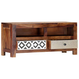 vidaXL TV cabinet 90x30x40 cm solid acacia wood