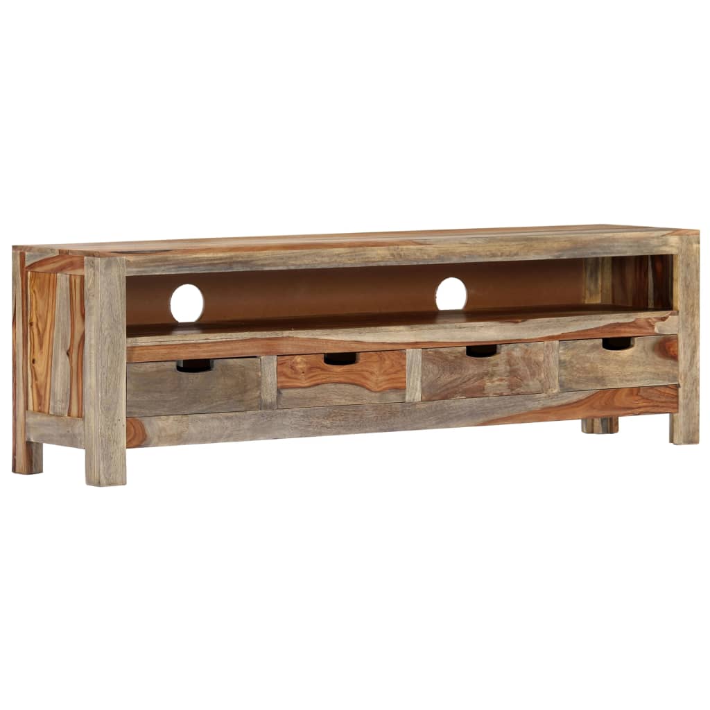 vidaXL TV cabinet 130x30x40 cm solid acacia wood
