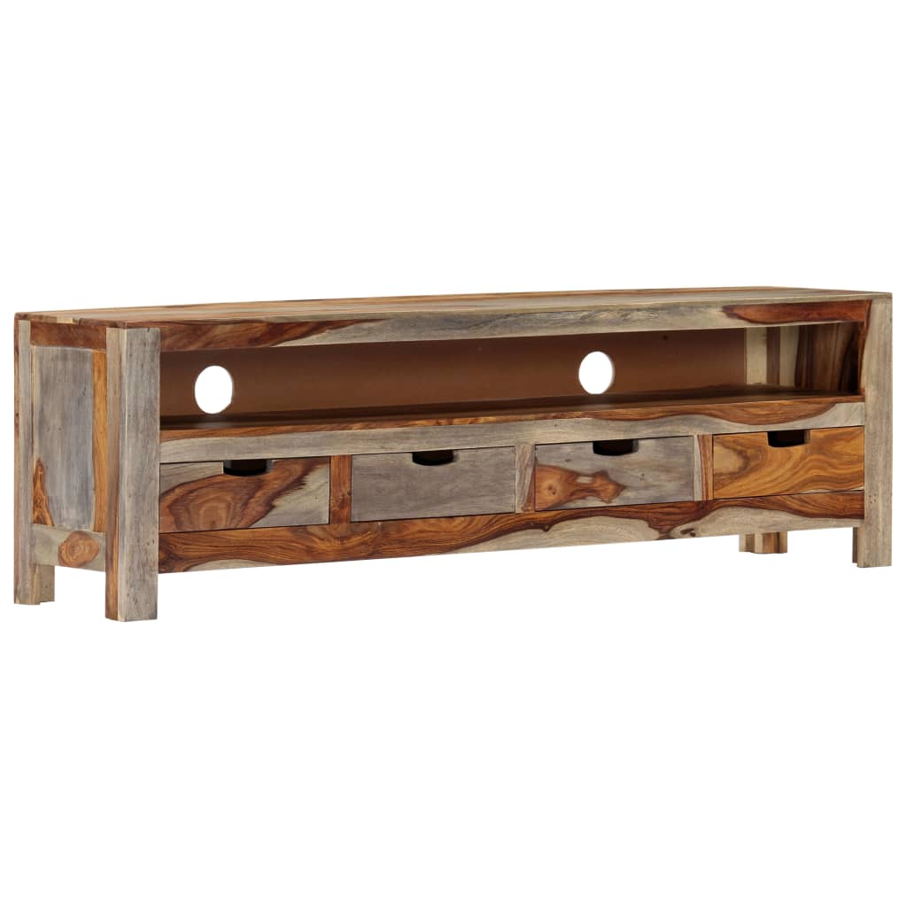 vidaXL TV cabinet 130x30x40 cm solid acacia wood
