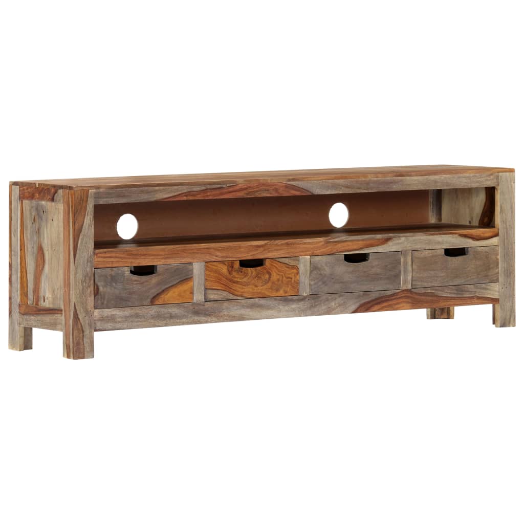 vidaXL TV cabinet 130x30x40 cm solid acacia wood