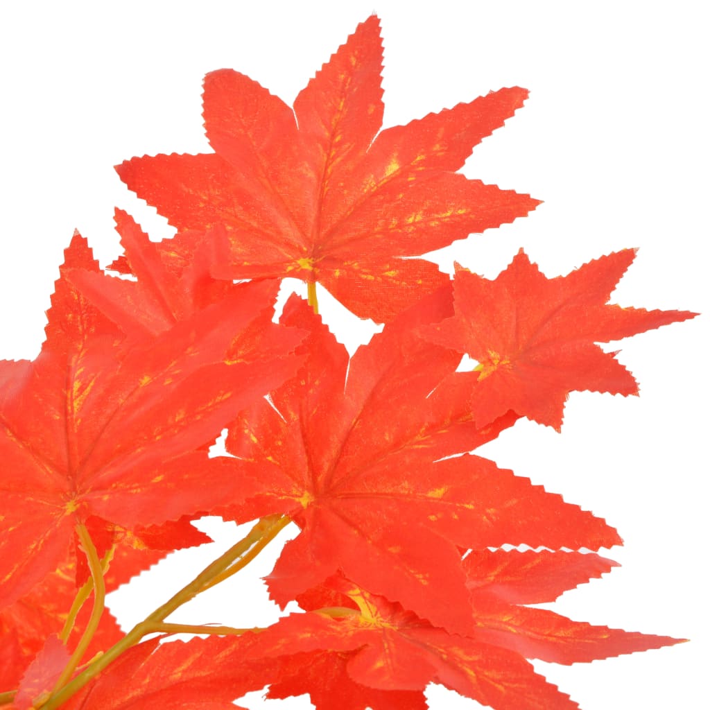 vidaXL Artificial Maple Plant with Pot 120 cm Red