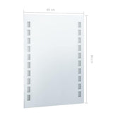 vidaXL Bathroom Mirror LED 60x80 cm