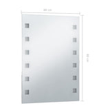 vidaXL Bathroom Mirror LED 60x80 cm